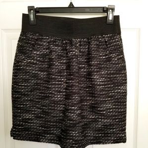 Black & White Tweed Skirt